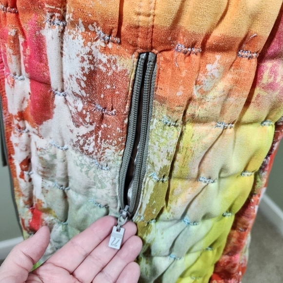 UBU Faux Suede Zip Front Vest, sz S - Picture 5 of 11